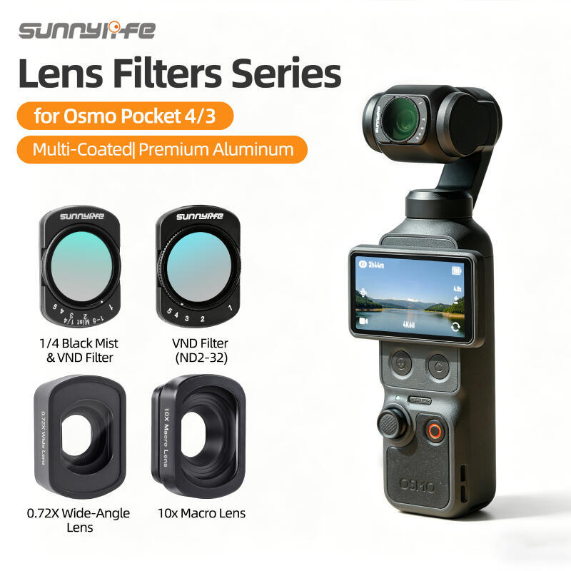 Filtro Magnético Para DJI Osmo Pocket 4/Bolso 3 De Fotografia Grande Angular Lente De Névoa Preta Acessórios
