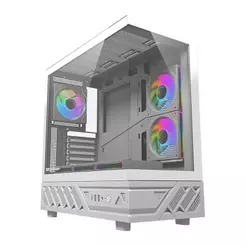 Gabinete Gamer Aigo Darkflash DS950, Mid-Tower, Lateral de Vidro, Com 6 Fans, ARGB, Branco