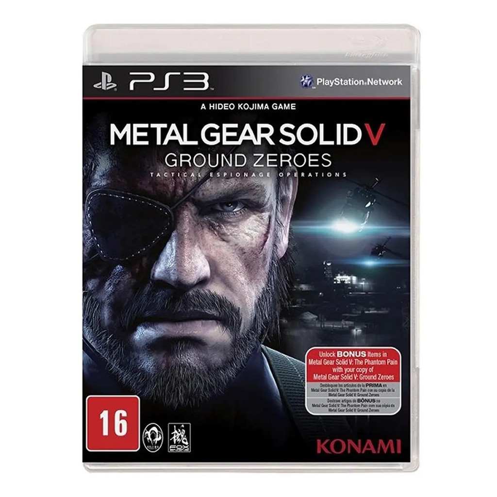Metal Gear Solid V Ground Zeroes PS3 Mídia Física Original