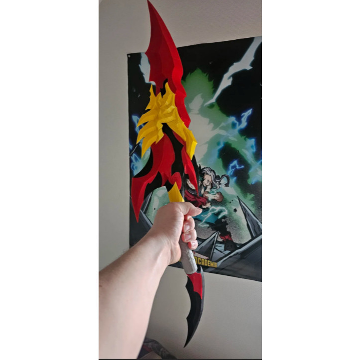 Adaga A Ira de Kamish - Solo Leveling, Colecionável para Fãs e Cosplayers 3D
