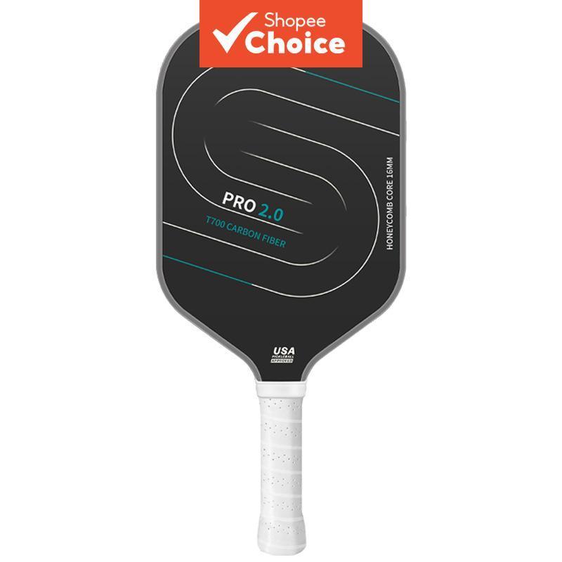 Raquete de Pickleball de Fibra de Carbono, Núcleo Leve de Colmeia, Empunhadura Confortável Para Melhor Controle e