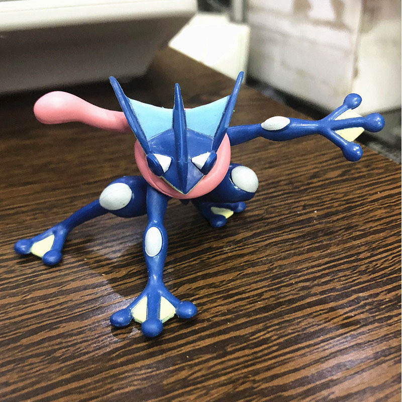 7cm Anime Pokemon Figura Greninja Figuras De Ação Pvc Coleção Modelo Brinquedos Para Presentes Infantis