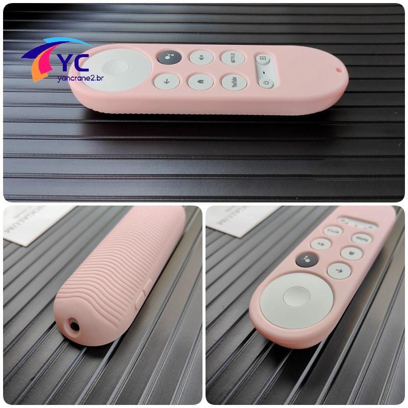 YCBR Capa De Silicone Macio Para 2020 Chromecast 4k Neve Remoto Protetora Escudo Antiderrapante Smart TV .