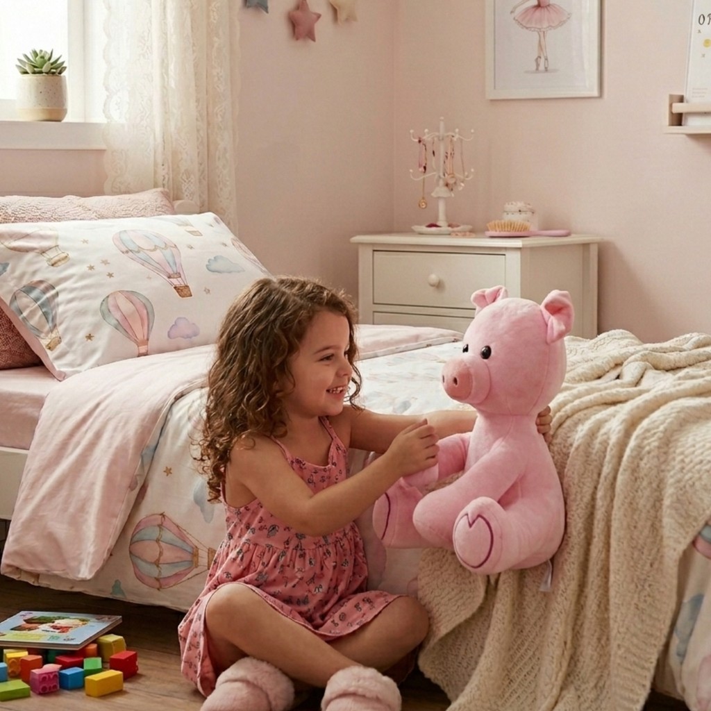 Pelúcia Meu Porquinho Bebê Rosa 4774 - Buba