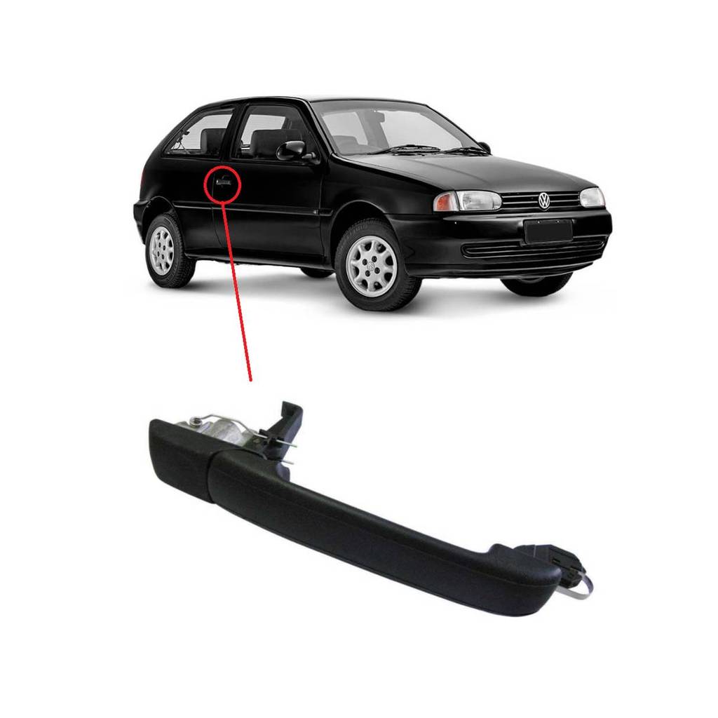 MACANETA EXTERNA PORTA DIANTEIRA GOL G2 1994 A 2001 PARATI G2 1996 A 2001