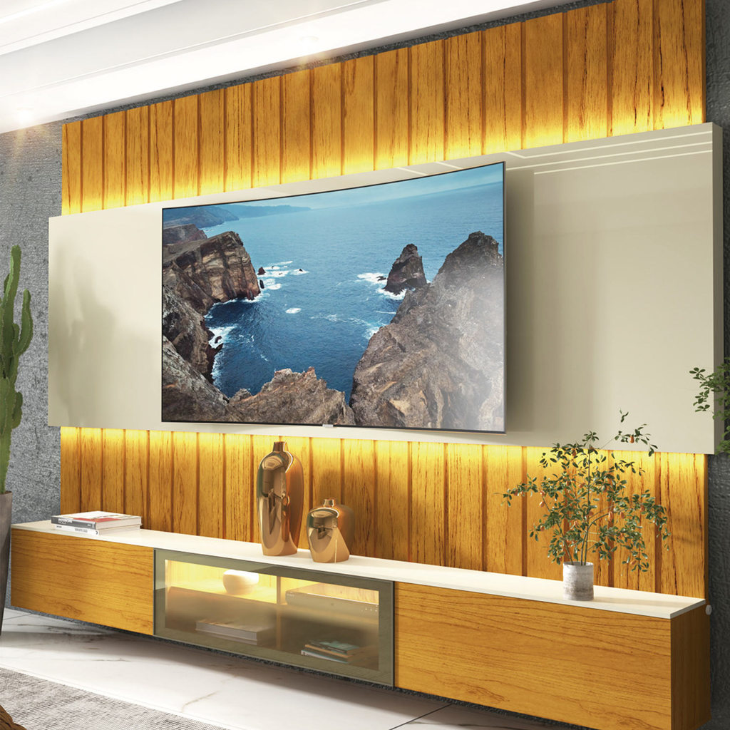 Home Soberano Reflecta 230 Naturale com Off White com Led