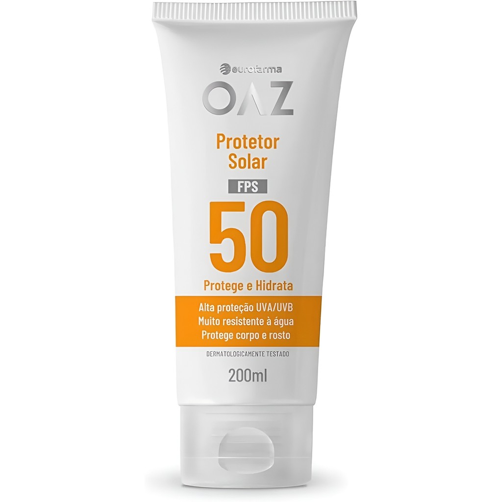 Oaz Protetor Solar Corpo E Rosto 50fps 200ml Eurofarma