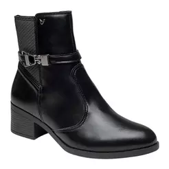 Bota Mississipi Cano Curto Fivela - Feminino - Preto