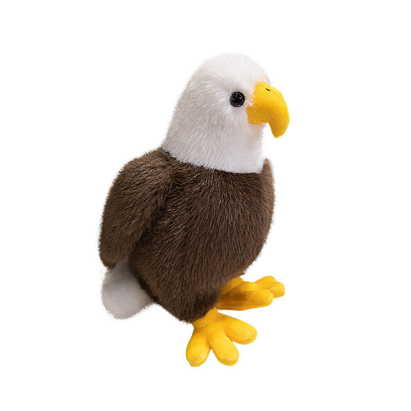 Simulação Animal branco-cabeça mar escultura boneca brinquedo de pelúcia branco-cabeça Weng águia Vulture pássaro boneca