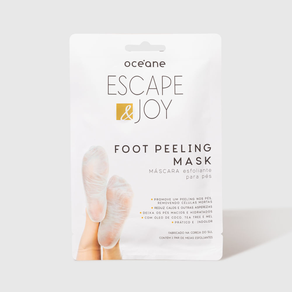 Imagem Máscara Esfoliante para Pés com Óleo de Coco - Foot Peeling Mask 1 Par