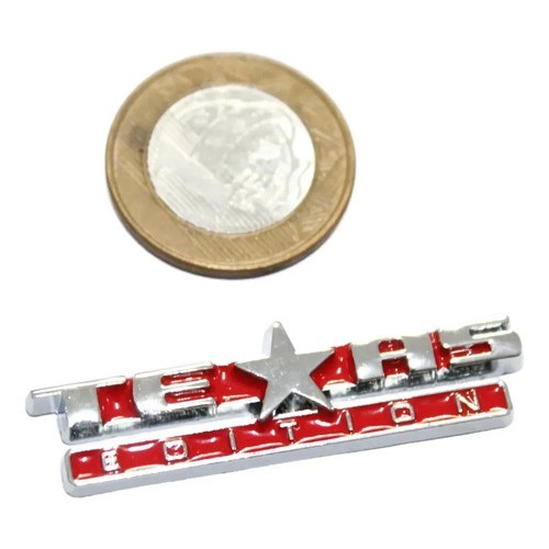 Emblema Texas Edition Ranger Ram Amarok S10 Jeep Hilux L200 Vermelho