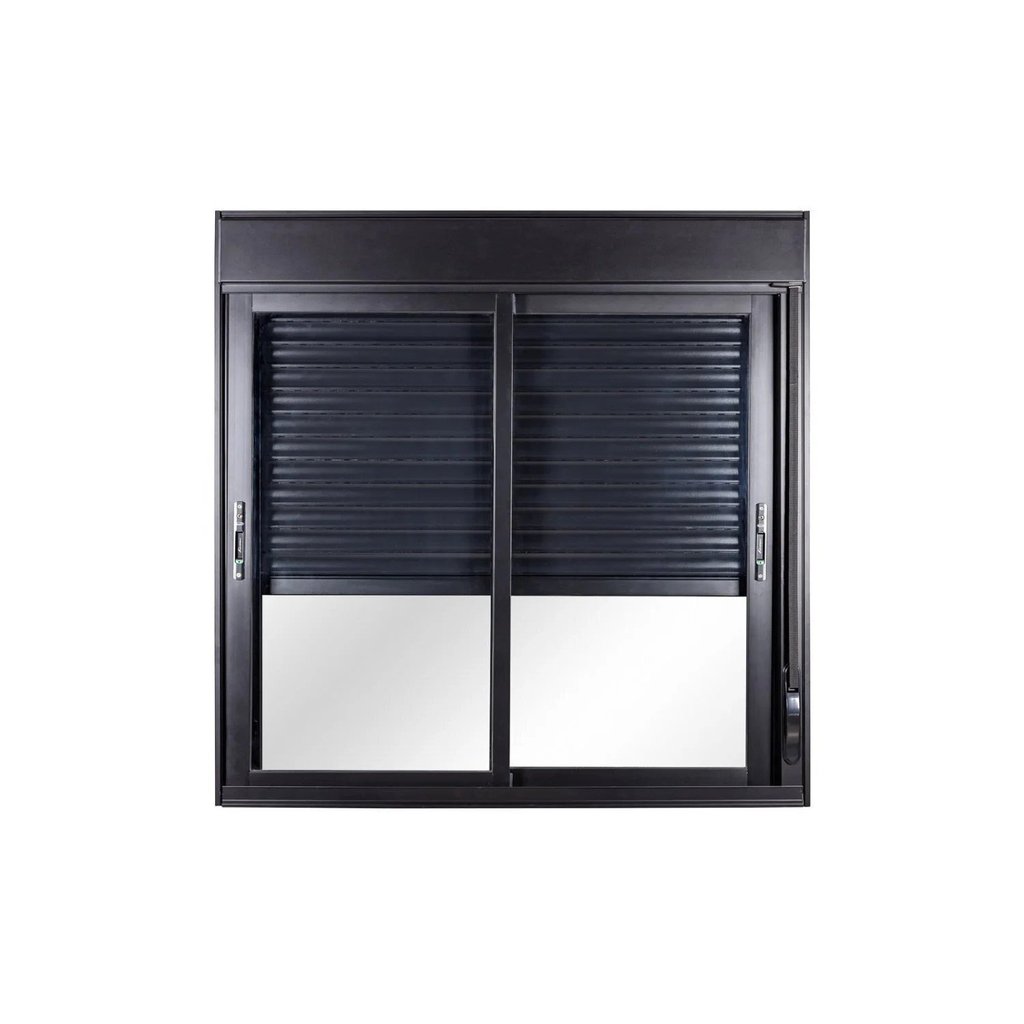 Janela de Aluminio Persiana Integrada 120x150cm Manual 2 Folhas Topsul