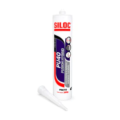 Silicone PU40 Preto Tubo 390g Ultraflex Fusion Hybrid Siloc 40166
