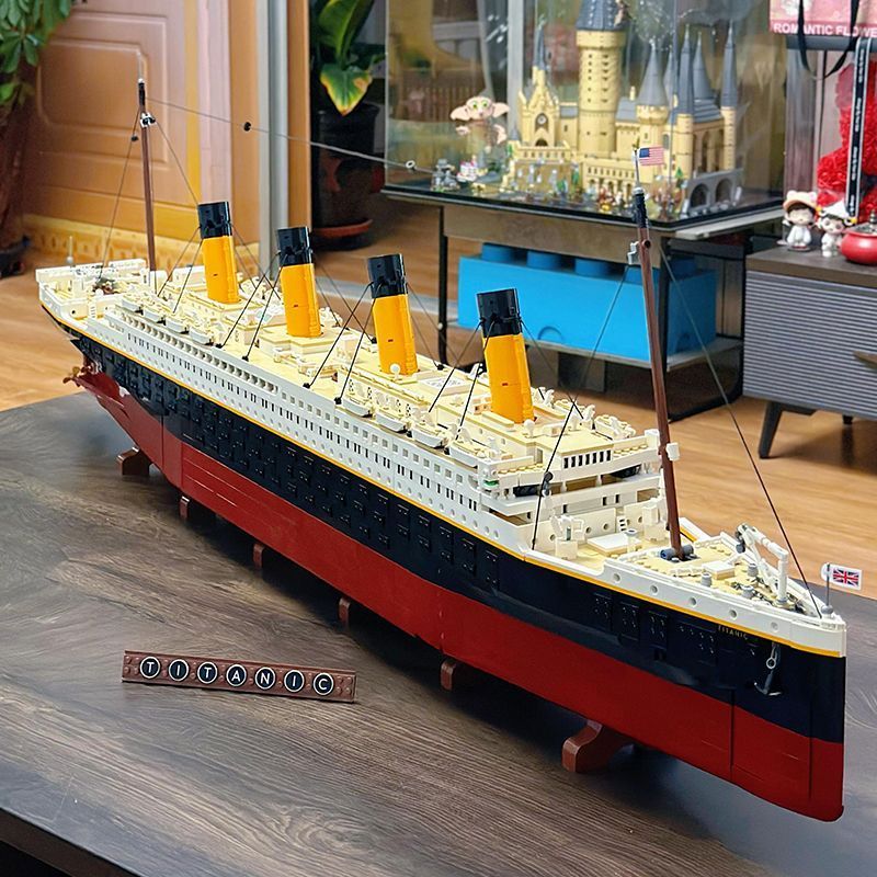 Titanic blocos de construção compatíveis lego luxo cruzeiro roda ornamentos compatível lego …