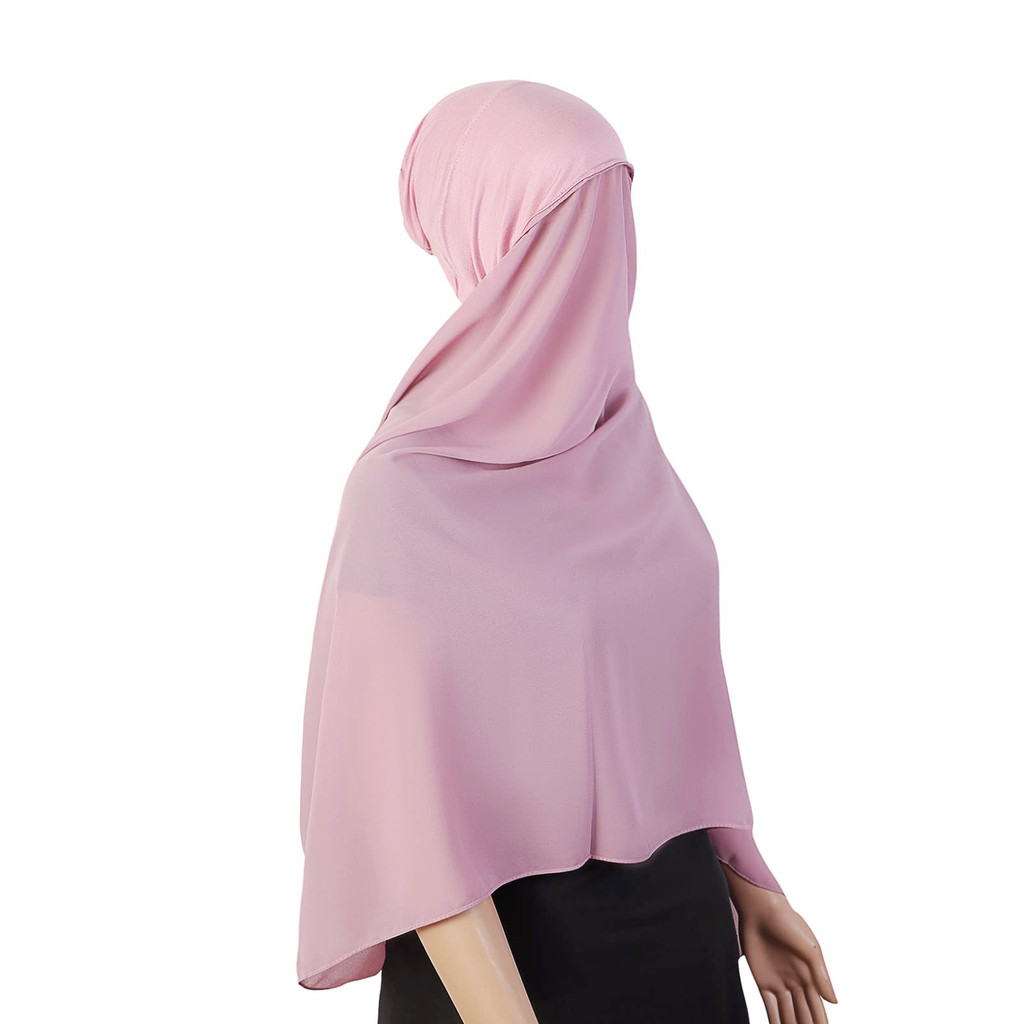[Estritamente selecionado] Conjunto de lenço de Chiffon pérola ajustável lenço longo de algodão humano protetor solar in