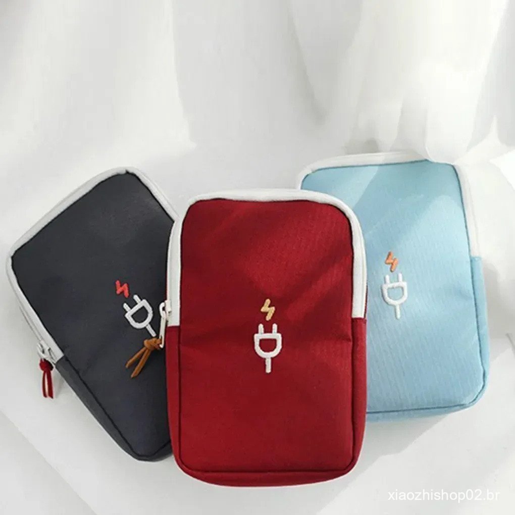 Viagem portátil carregador de viagem linha de fone de ouvido pacote digital pacote de armazenamento