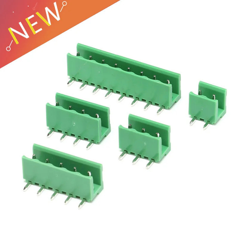 10 Pçs/Lote HT5.08 Soquete De Agulha Curva 2/3/4/5/8 Pinos Terminais Plug 5.08mm Passo PCB Conector Parafuso Bloco Termi