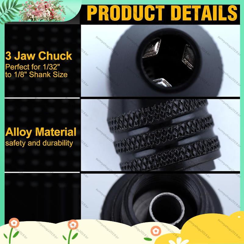 [Bestseller S] 15 Pcs Conjunto De Pinça De Mandril De Broca Porcas Rotativa Substituição De Haste De 0.5-3.2 Mm 4486 Ace