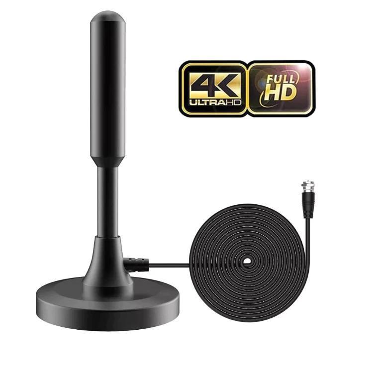 Antena Digital Full HDTV UHF VHF Interna Em Metal Cabo 3 Metros
