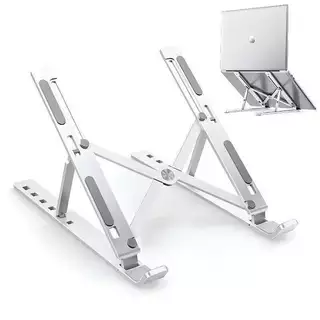 Suporte de notebook de alumínio dobrável