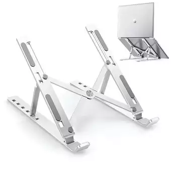 Laptop Suporte Base Notebook Tablet Alumínio Dobrável Portátil