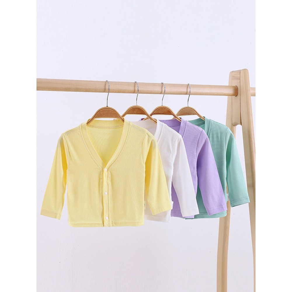 Roupas de bebê roupas de bebê verão topos Modal estilo fino protetor solar roupas Cardigan ar condicionado roupas um ano