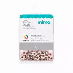 Ilhós Mimo Creating - Estrela - Rosa Candy - 5 mm - 50 Unids