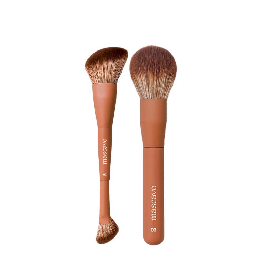 Kit Mascavo Pro Series Pincel de Maquiagem 02 + 03