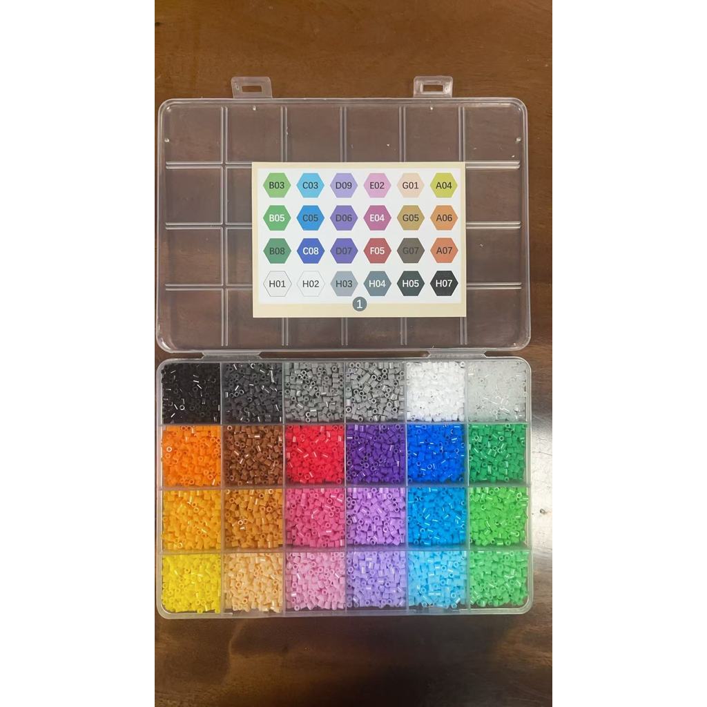 Hama Perler Beads 2.6mm 1000 peças - Cores Diversas