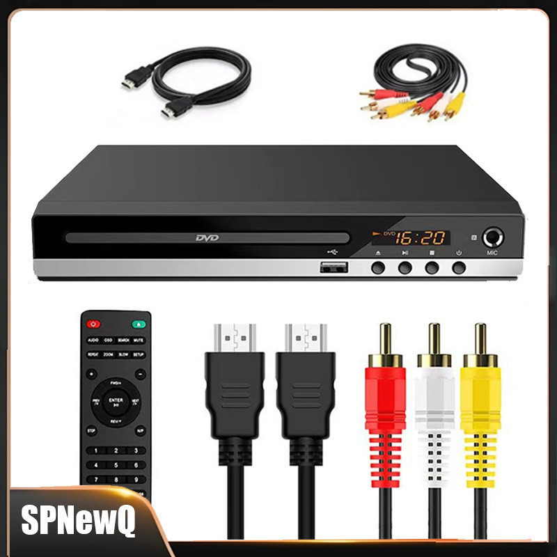 1080p Leitor De Dvd Portátil Toca Cd Mp3 Usb Filme Bivolt 110-240v Novo Pronta Entrega Alta Qualidade