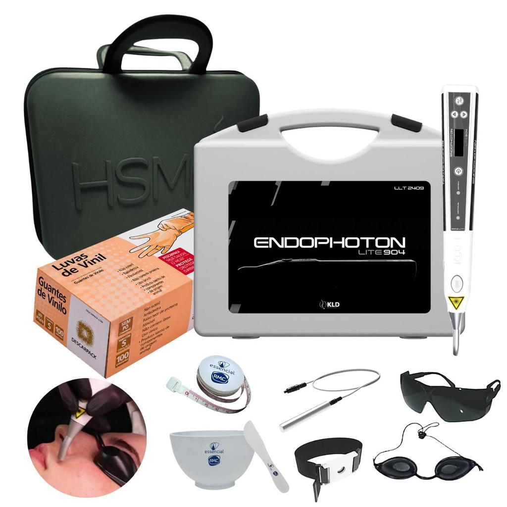 Endophoton Lite 904nm KLD Laser Terapêutico Infravermelho Fisioterapia com Maleta