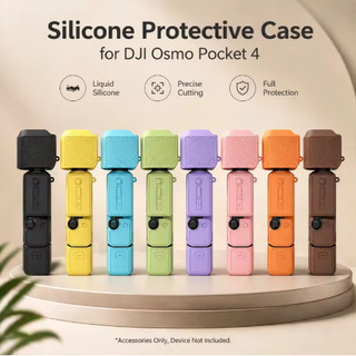Capa Protetora De Silicone Para DJI Osmo Pocket 4 Colorido Anti-Risco Escudo Protetor De Corpo Inteiro Acessórios De Con