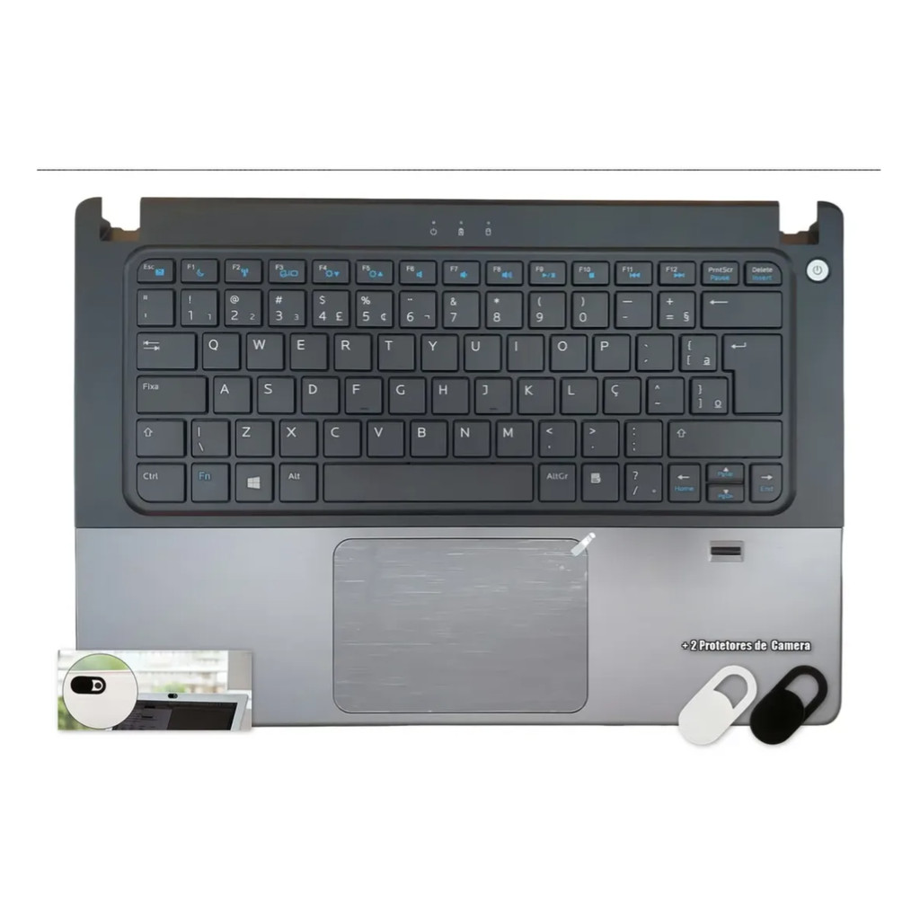 Palmrest Dell Vostro 5470 5480 C/ Ç Preto Aluminio 0jx88r Preto
