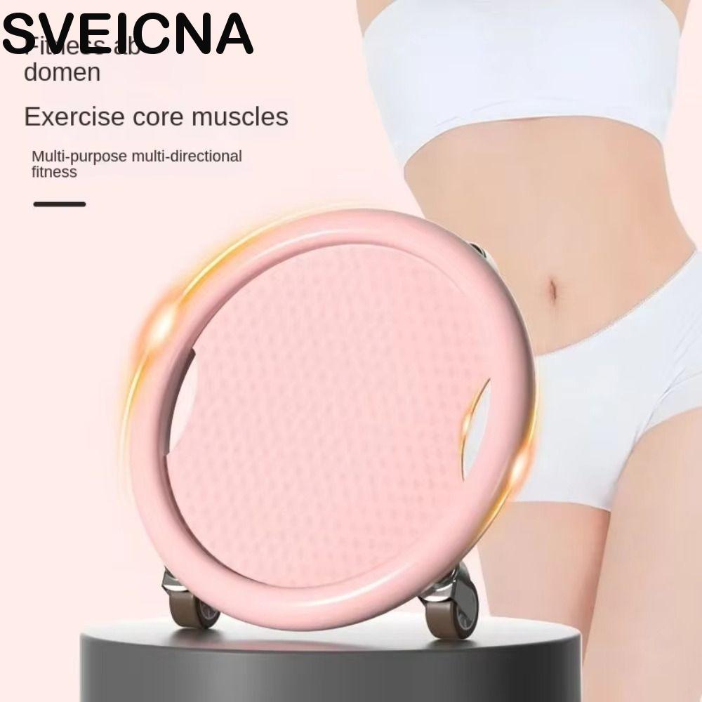 Disco Deslizante SVEICNA Fitness , Rolo De Roda Abdominal Silencioso De Segurança , Com Alça , Treinador Muscular
