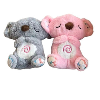 Brinquedo de Pelúcia Coala que Respira para Bebês e Recém-Nascidos, Boneca Calmante e para Dormir