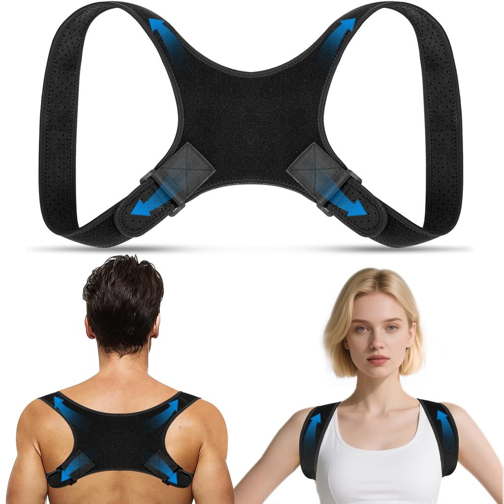 Bionic System Posture Corrector for Men and Women - Newly Back Brace Adjustable Upper Back Support Shoulder Posture Brac