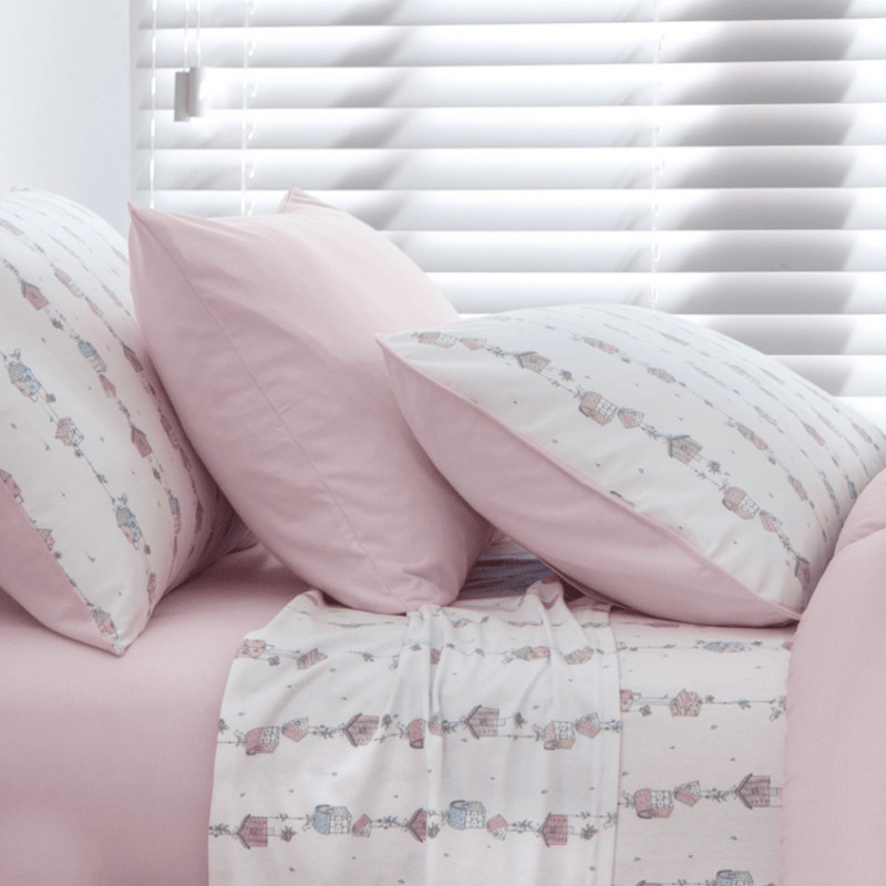 Jogo De Cama Malha 100% Algodão Sofee Kacyumara Casinhas