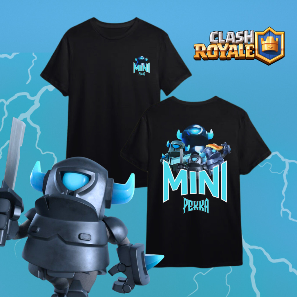 Camiseta Camisa Básica Unissex Clash Royale MINI P.E.K.K.A 100% Algodão Confortável - Envio Rápido