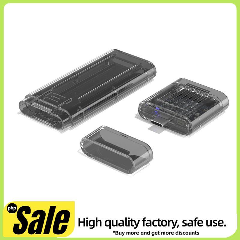 Acessórios Para Laptop Destacáveis M . Gabinete SSD 2 NVME 2 Tipo-C USB3.2 Adaptador Externo Case Box Transparente Preto