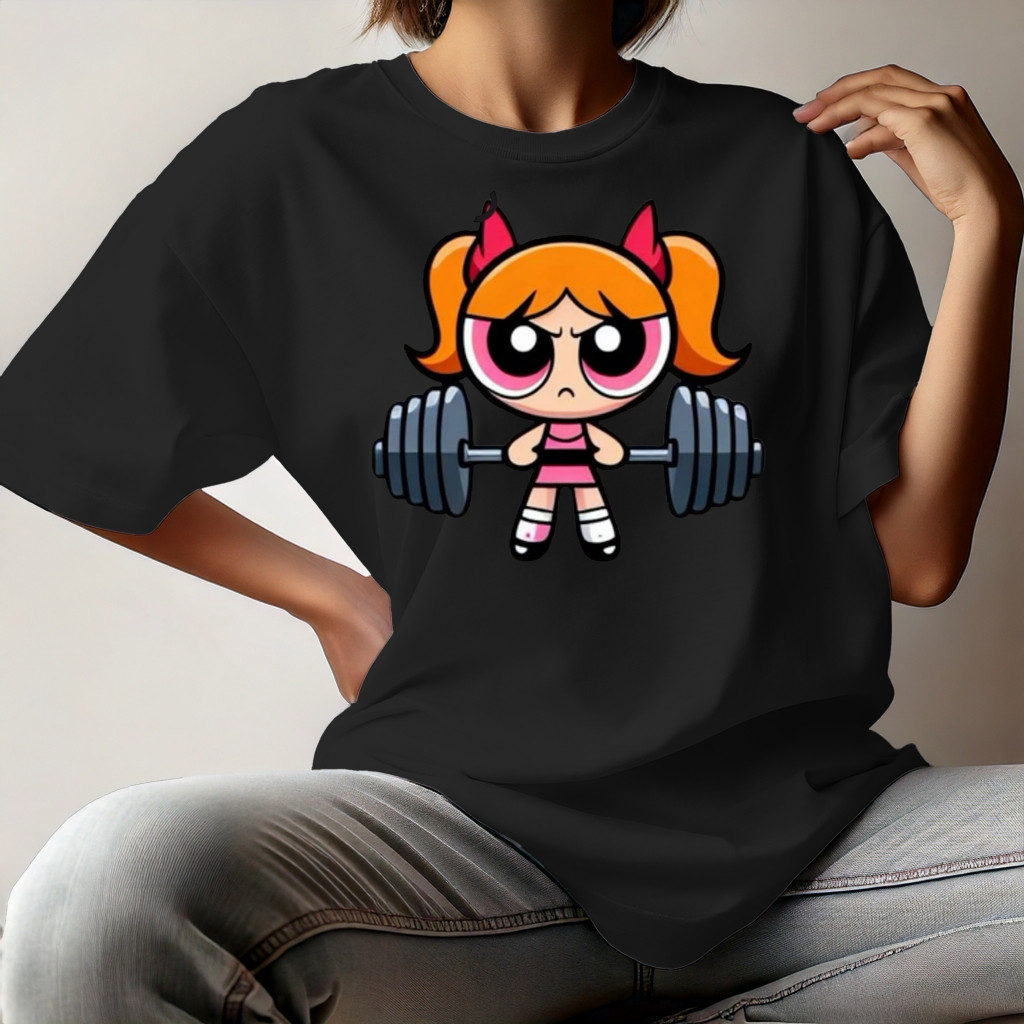 [Camiseta Premium Algodão Puro]LA Camiseta Unissex MENINAS SUPER PODEROSAS FLORZINHA Camisa 100% Algodão premium Gola Re