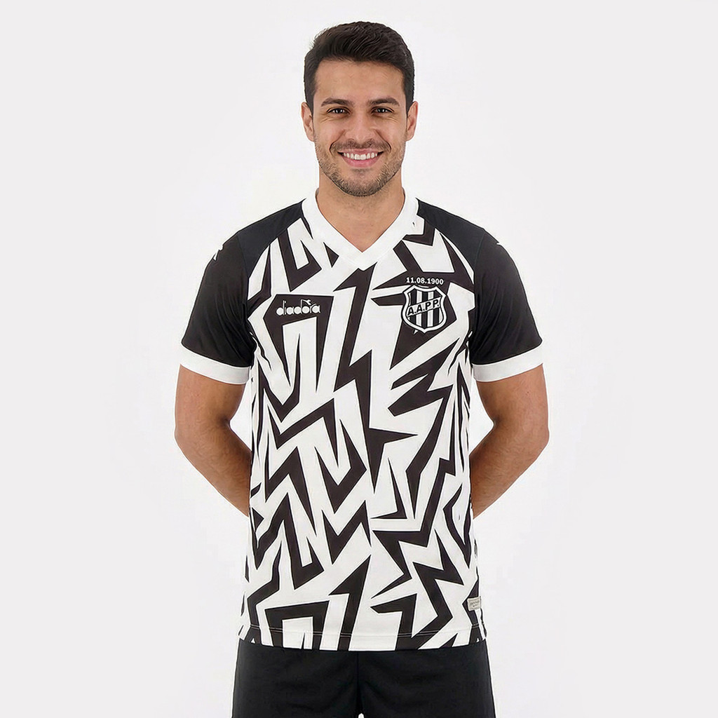 Camisa Diadora Ponte Preta Aquecimento Atleta 2025
