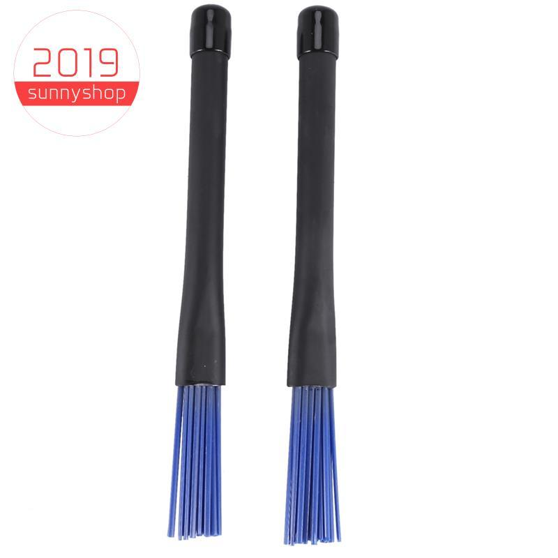 [Bestseller S] 1 Par De Alças Pretas Retráteis , Escovas De Tambor De Jazz , Bastões De Nylon 32 Cm