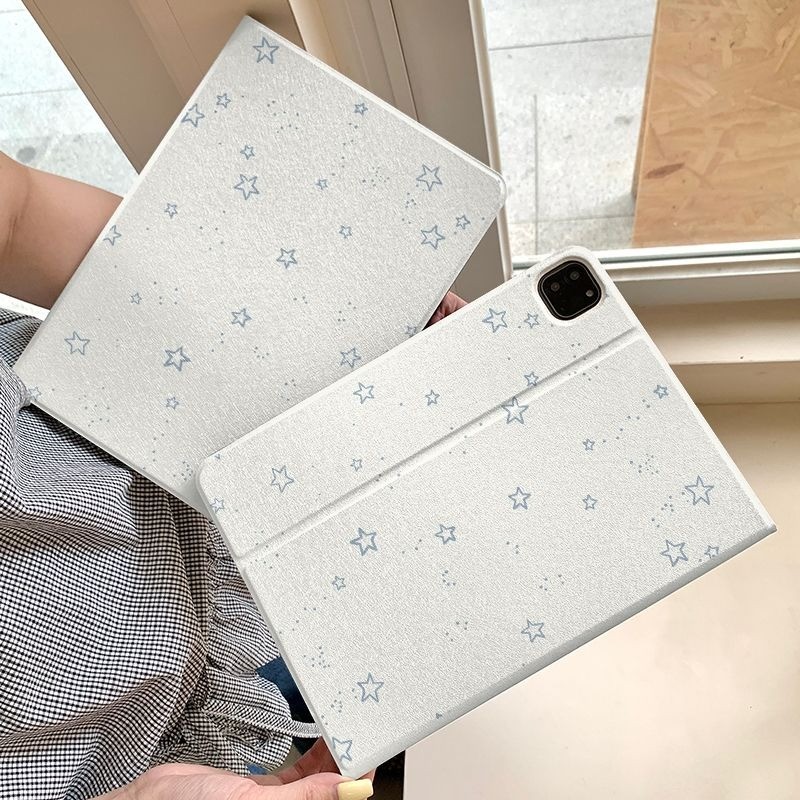 Capa Capinha estrela para Tablet Samsung Galaxy Tab S6 Lite  A9PLUS S9 S10 FE PLUS+ CASE Slot para Caneta