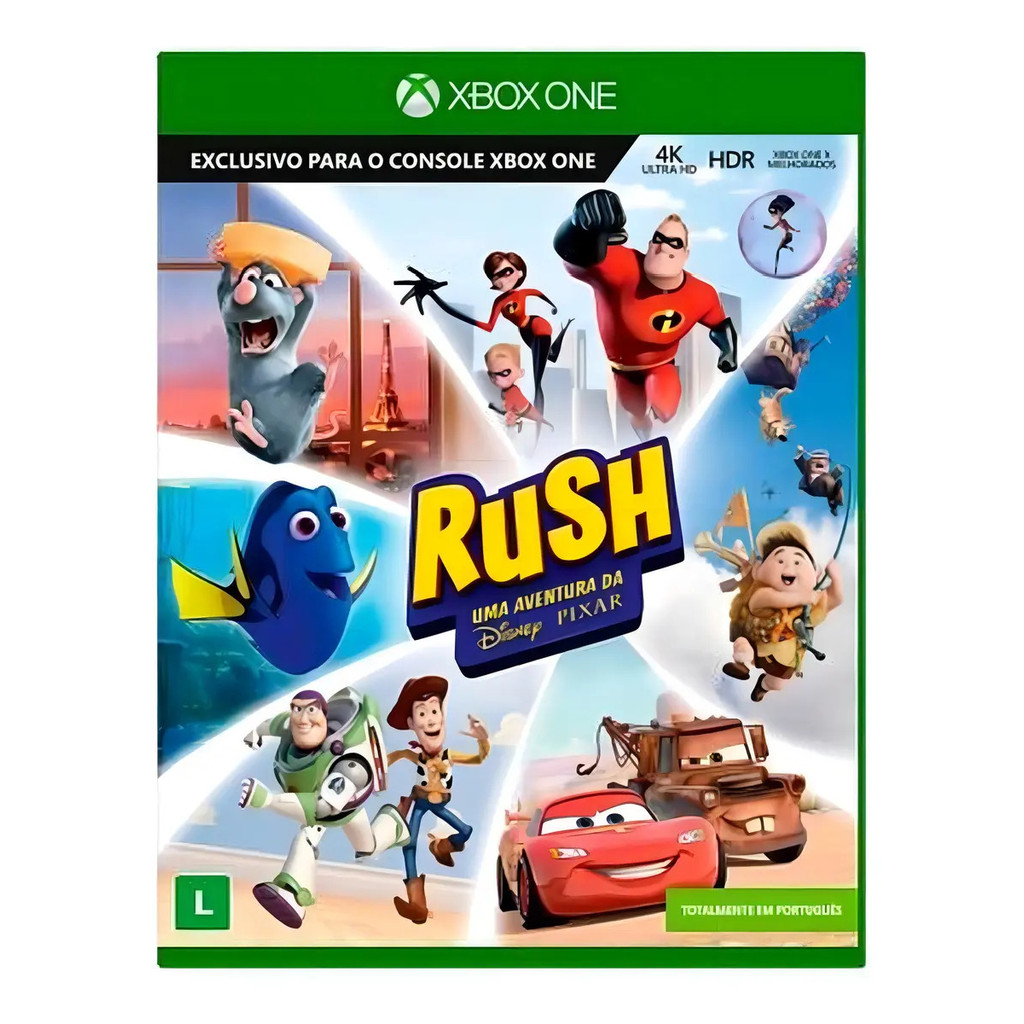 Jogo Físico Rush Uma Aventura Da Disney Pixar Para Xbox One - (Recondicionado)
