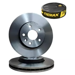 PAR DISCO DE FREIO VENTILADO DIANTEIRO FREMAX PARA GM CRUZE 1.4 1.8 16V