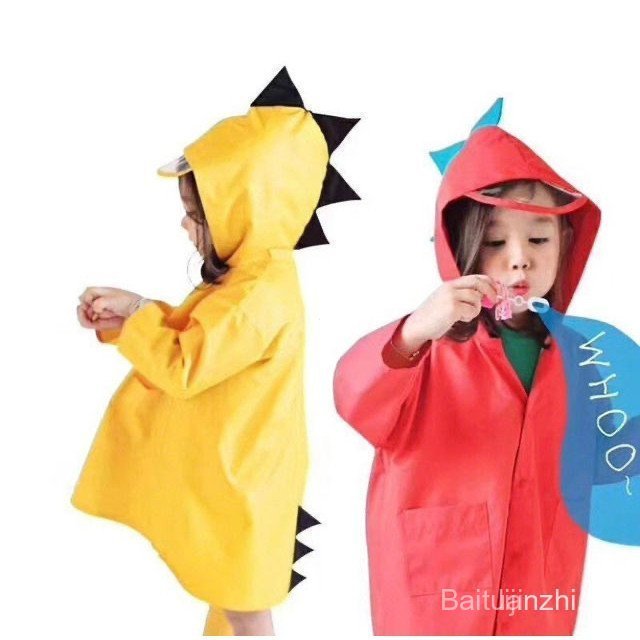 Capa de Chuva Impermeável Infantil Dinossauro Pequeno para Meninos e Meninas BX5S