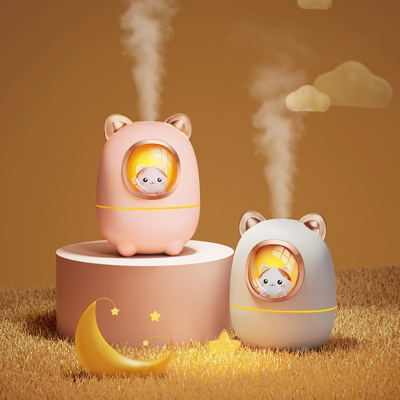 Desenhos animados gato ar umidificador estilo bonito óleo essencial perfume  neblina pulverizador