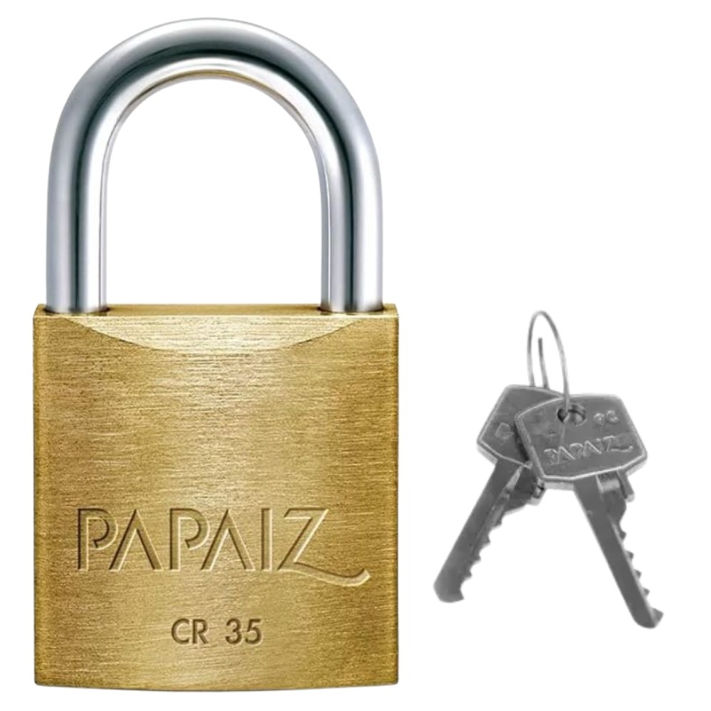 Cadeado Latão Cr 35mm Standard Papaiz em Oferta na Shopee