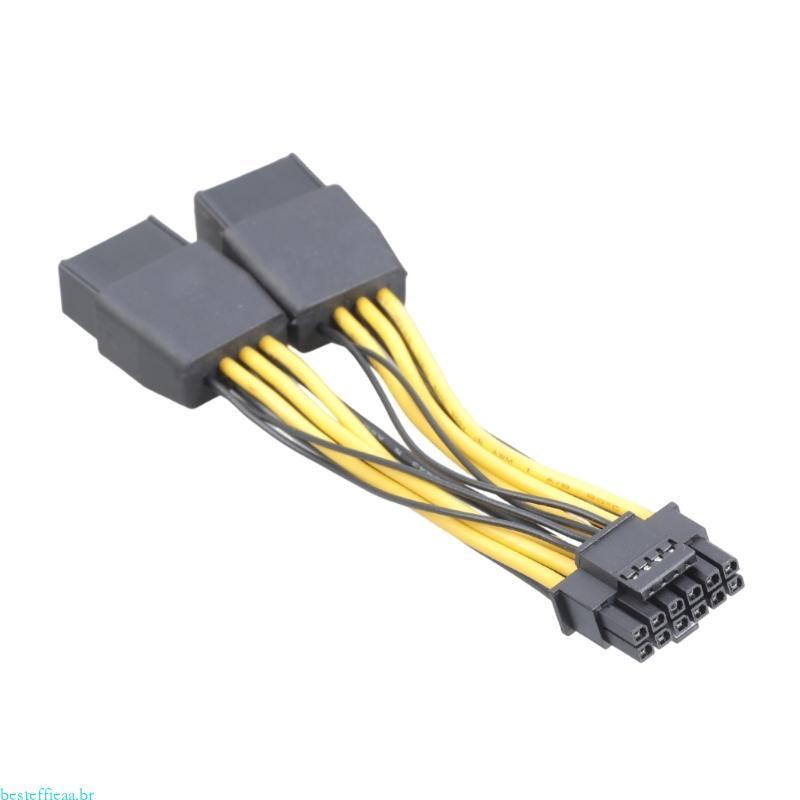 besteffie 12cm 8 Pinos 6 + 2PIN Alimentação Para Placas-Mãe 8Pin 16Pin 12 + 4Pin Adaptador 12VHPWR RTX4070 Li