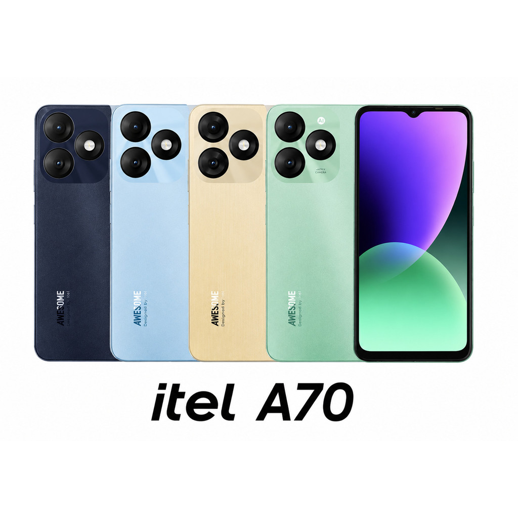 Celular itel A70 256GB 12GB RAM 4G Dual Chip Tela 120Hz Smartphone ANATEL Original